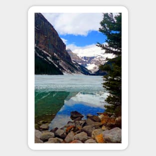 Lake Louise Victoria Glacier Alberta Canada Sticker